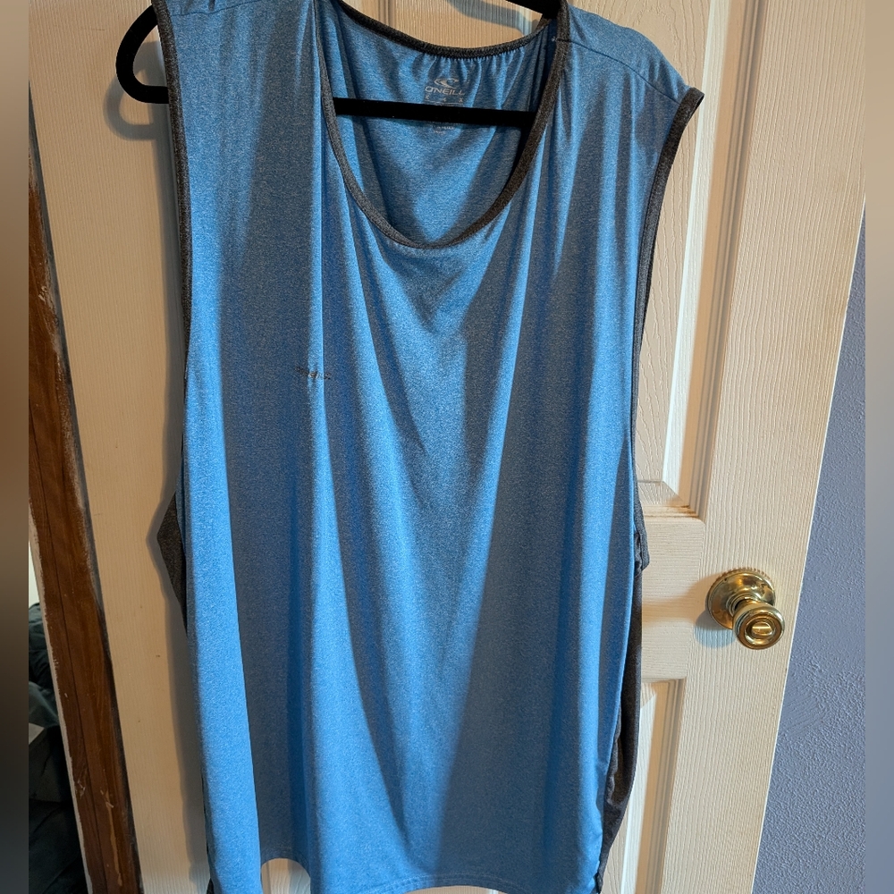 Blue Sleeveless Mens Top